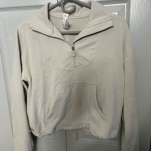 lululemon athletica Cream Half-Zip Hoodie